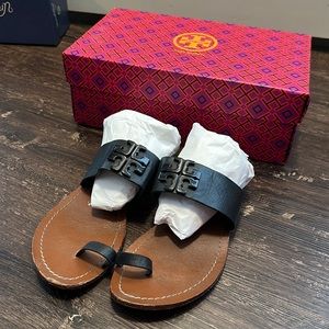 Tory Burch 46262 Lowell 2 Flat Slide Veg Nappa